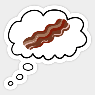 Bacon Thought Bubble Sticker